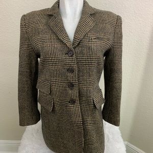 Lauren Women Blazer Jacket Wool Lamb Size 16